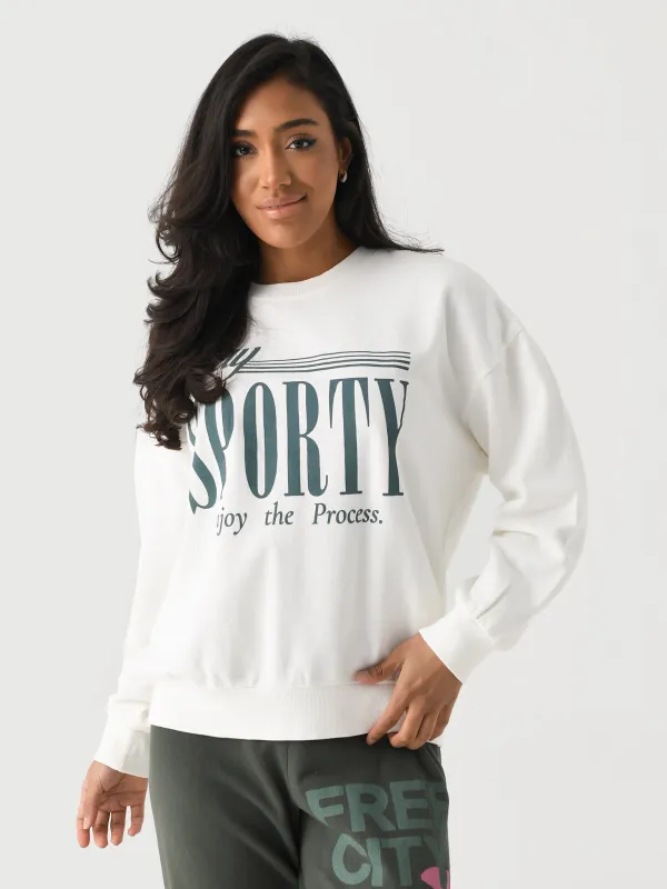 Z Supply Women's Sporty Crewneck Sweatshirt made by Z Supply