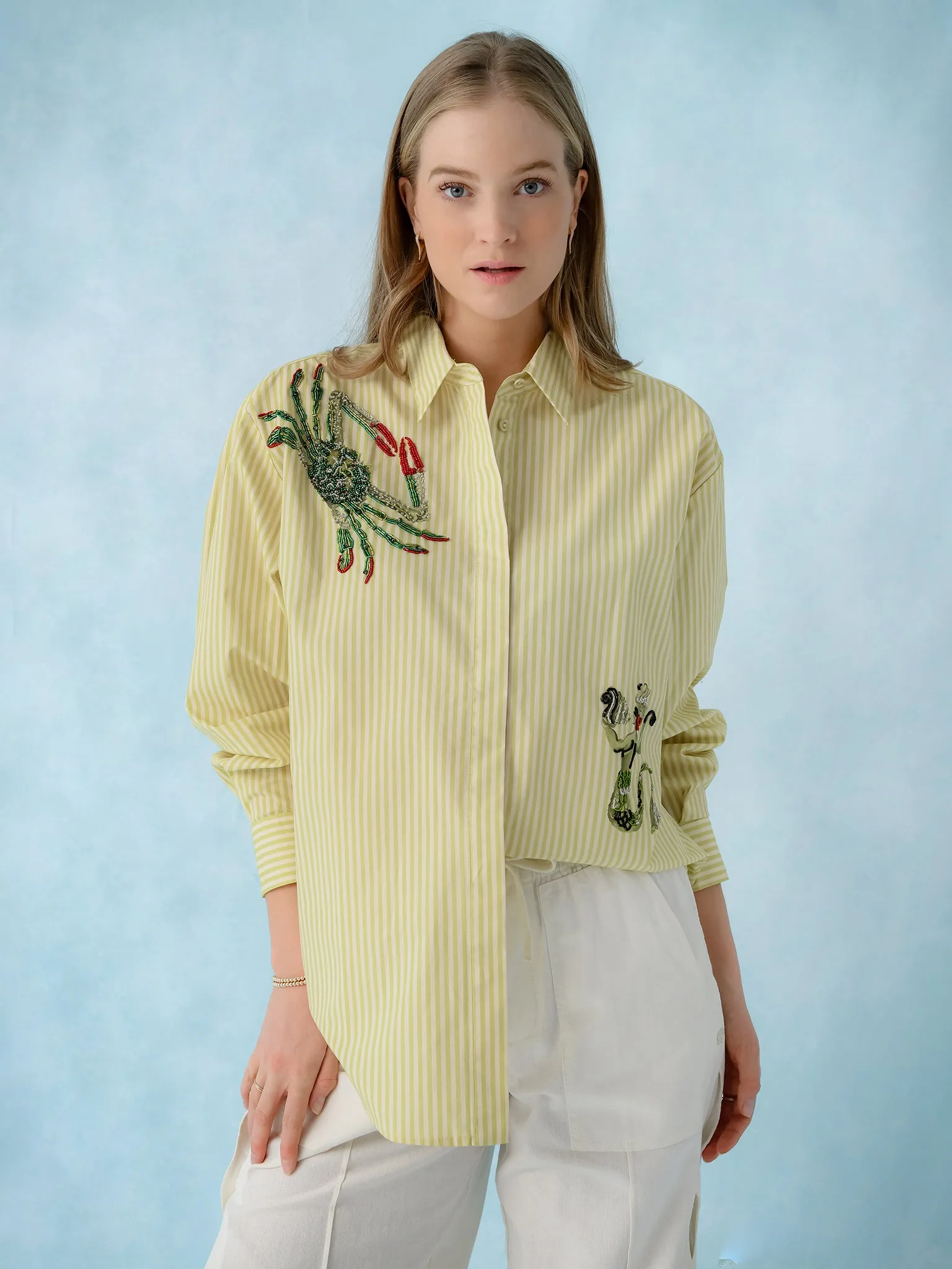 Alemais Women's Seb Embellished Shirt sold by Saint Bernard product image thumbnail 2