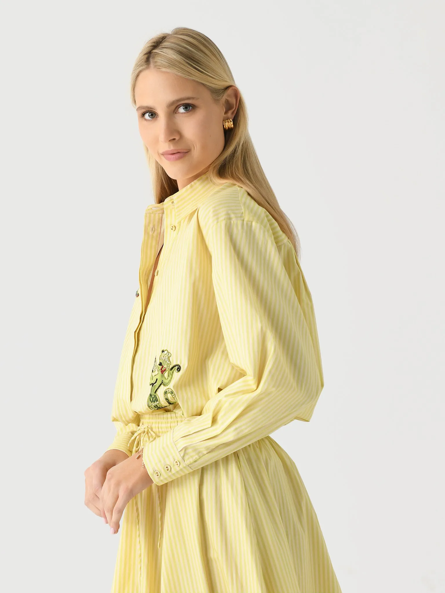 Alemais Women's Seb Embellished Shirt sold by Saint Bernard product image thumbnail 4