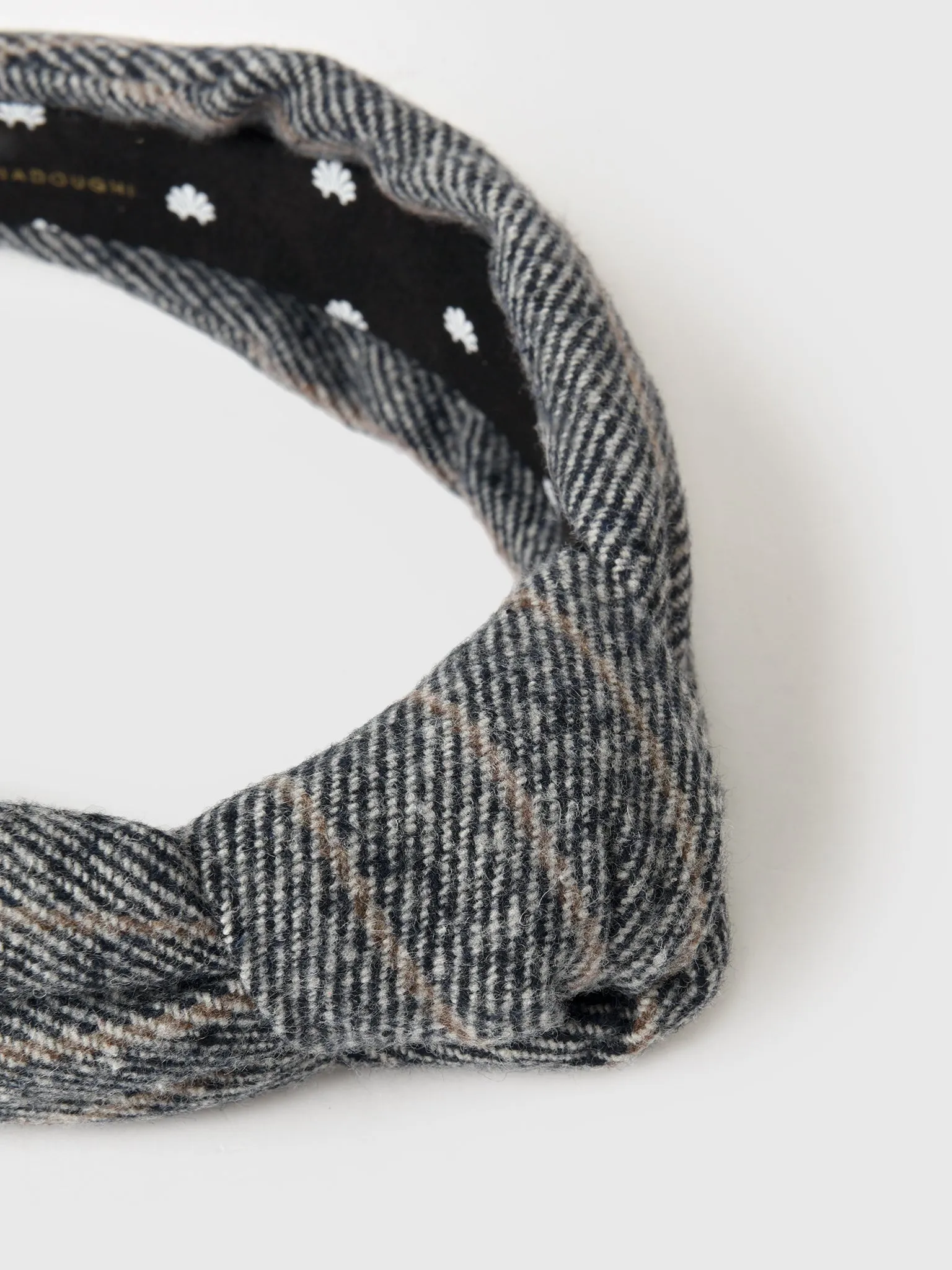 Lele Sadoughi Tweed Knotted Headband sold by Saint Bernard product image thumbnail 3