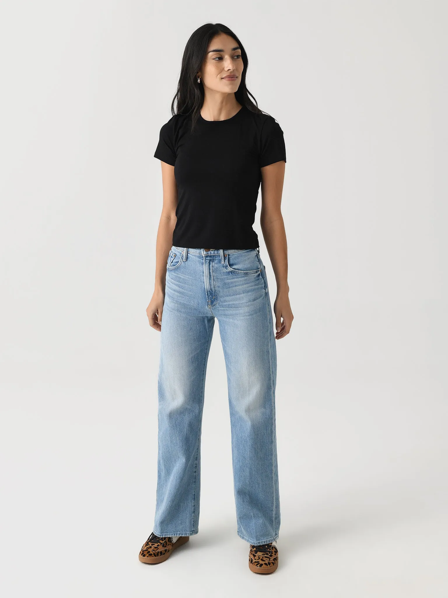 Mother Women's Petites The Lil' Lasso Sneak Jean sold by Saint Bernard product image thumbnail 2
