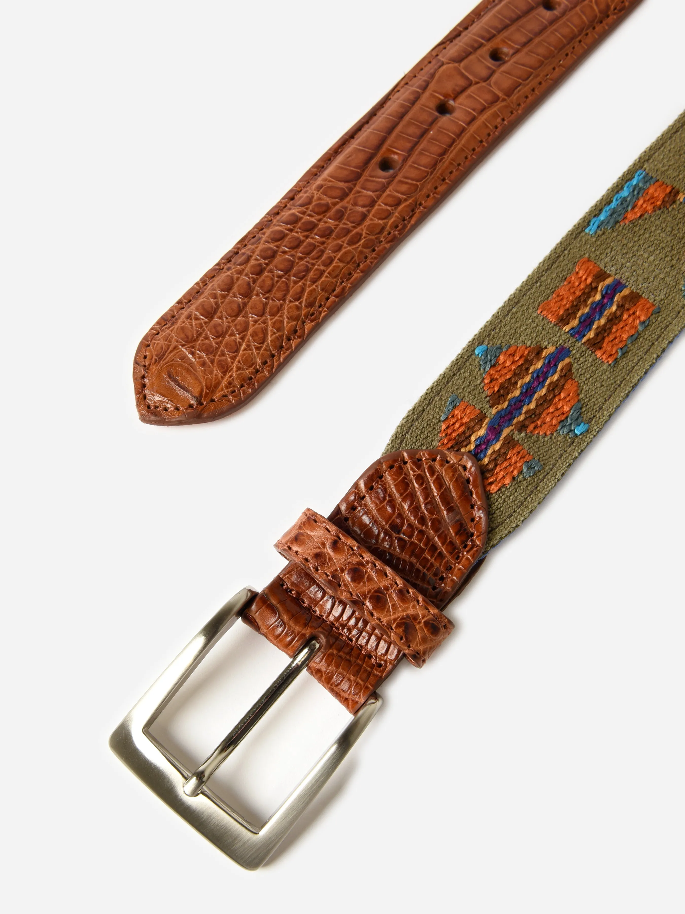 W. Kleinberg Men's Needlepoint Belt sold by Saint Bernard product image thumbnail 2