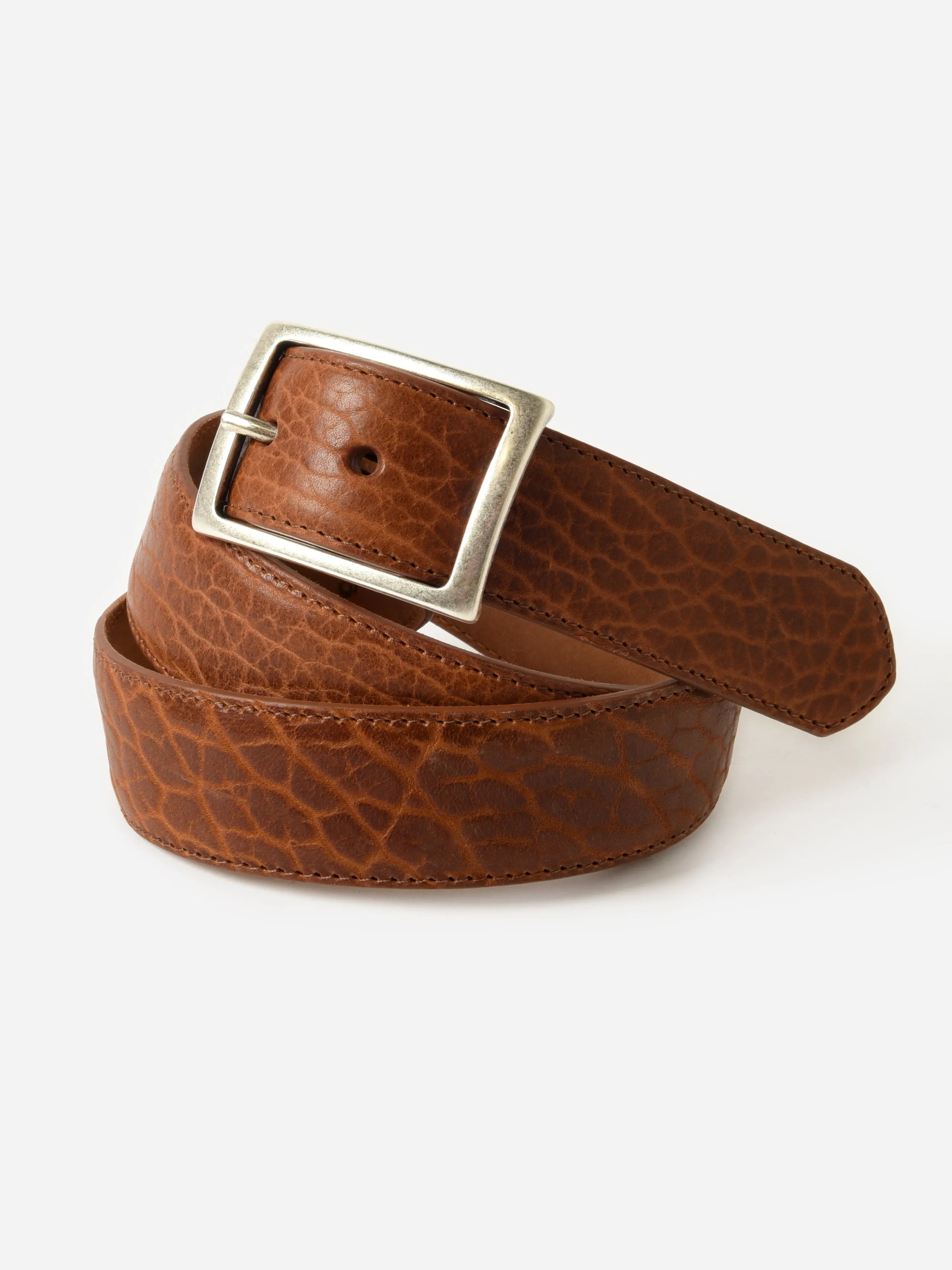 W. Kleinberg Men's Textured Leather Belt sold by Saint Bernard product image thumbnail 3