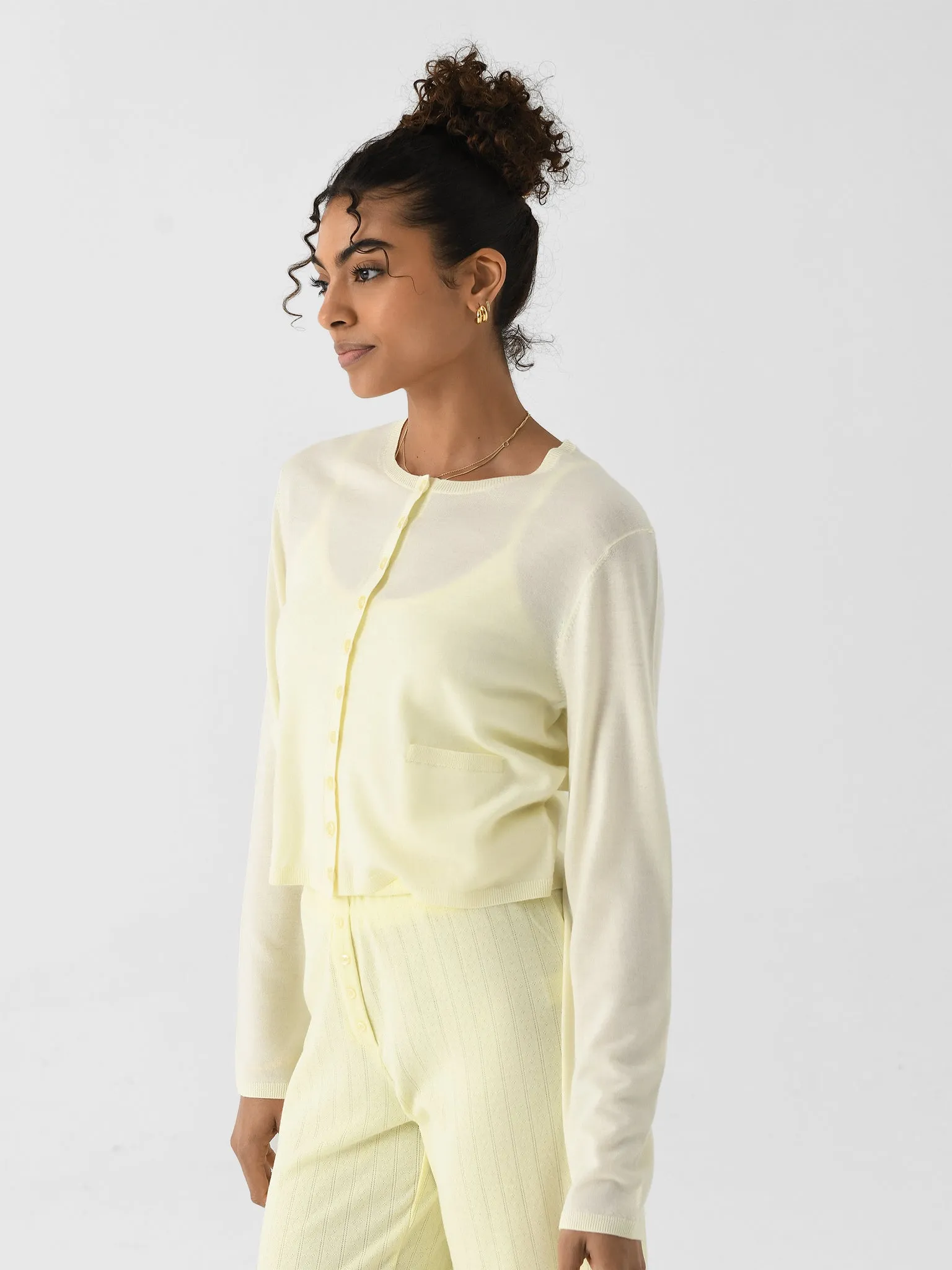 Leset Women's James Crew Cardigan sold by Saint Bernard product image thumbnail 4