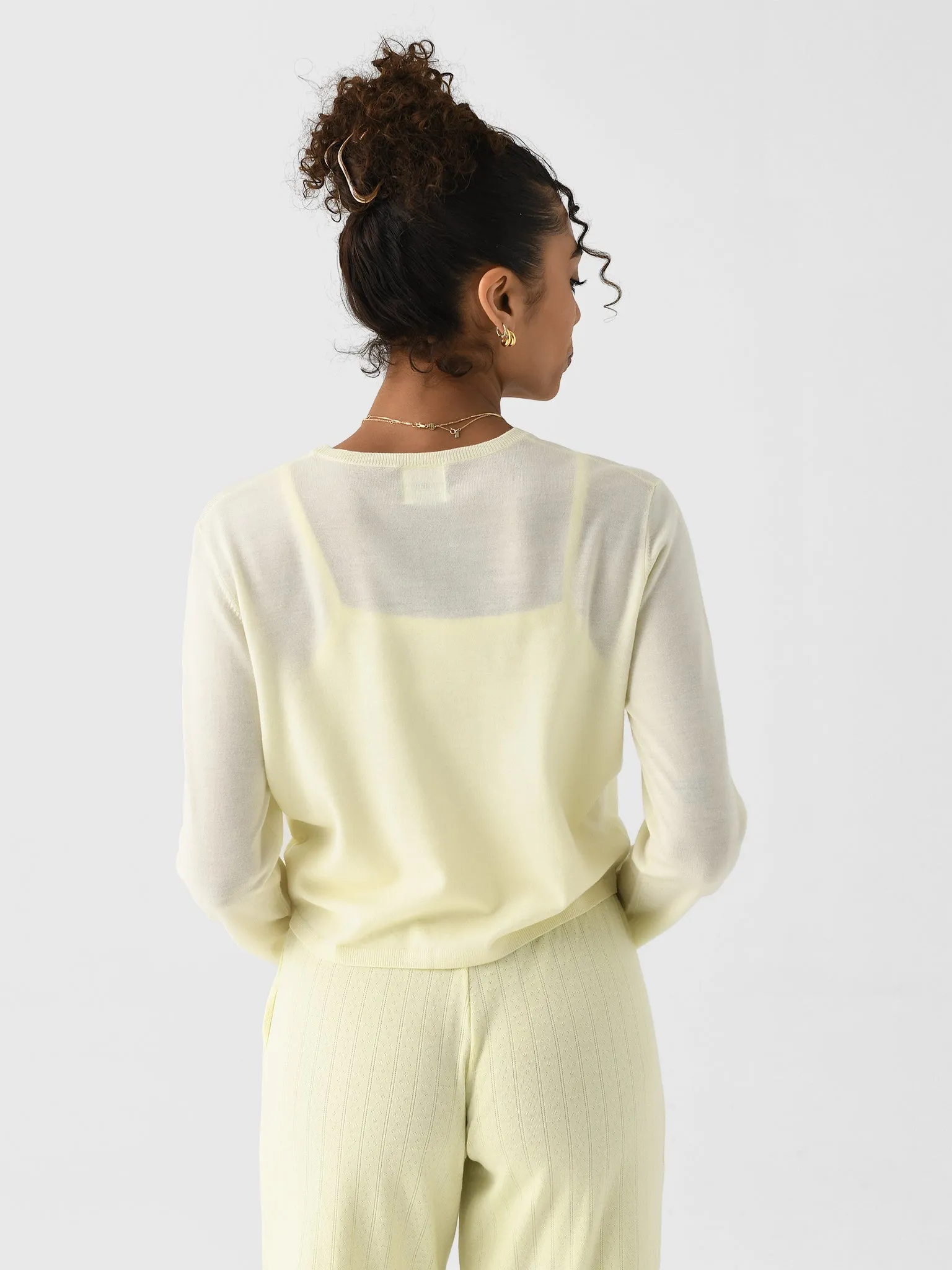 Leset Women's James Crew Cardigan sold by Saint Bernard product image thumbnail 5