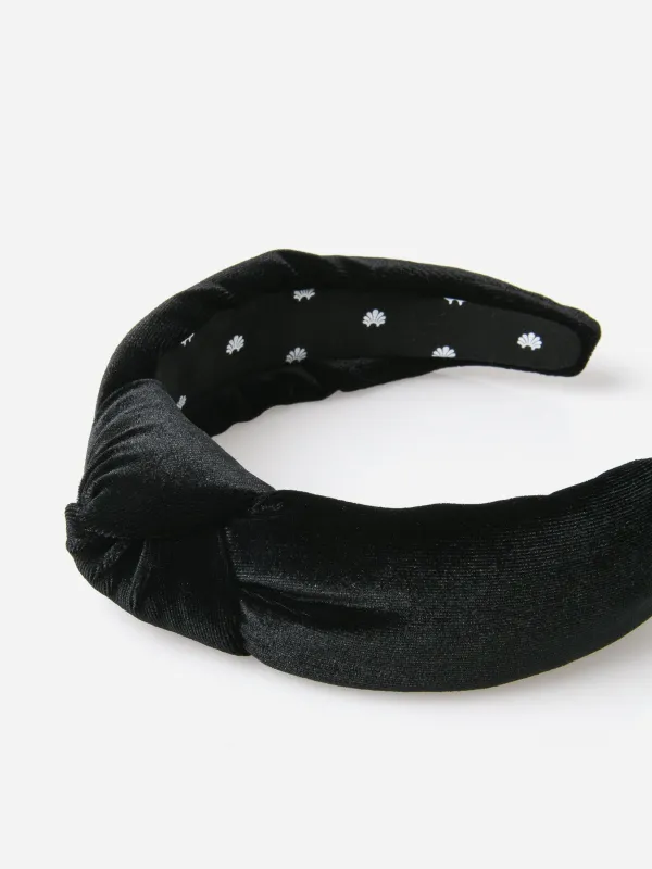 Lele Sadoughi Velvet Knotted Headband sold by Saint Bernard