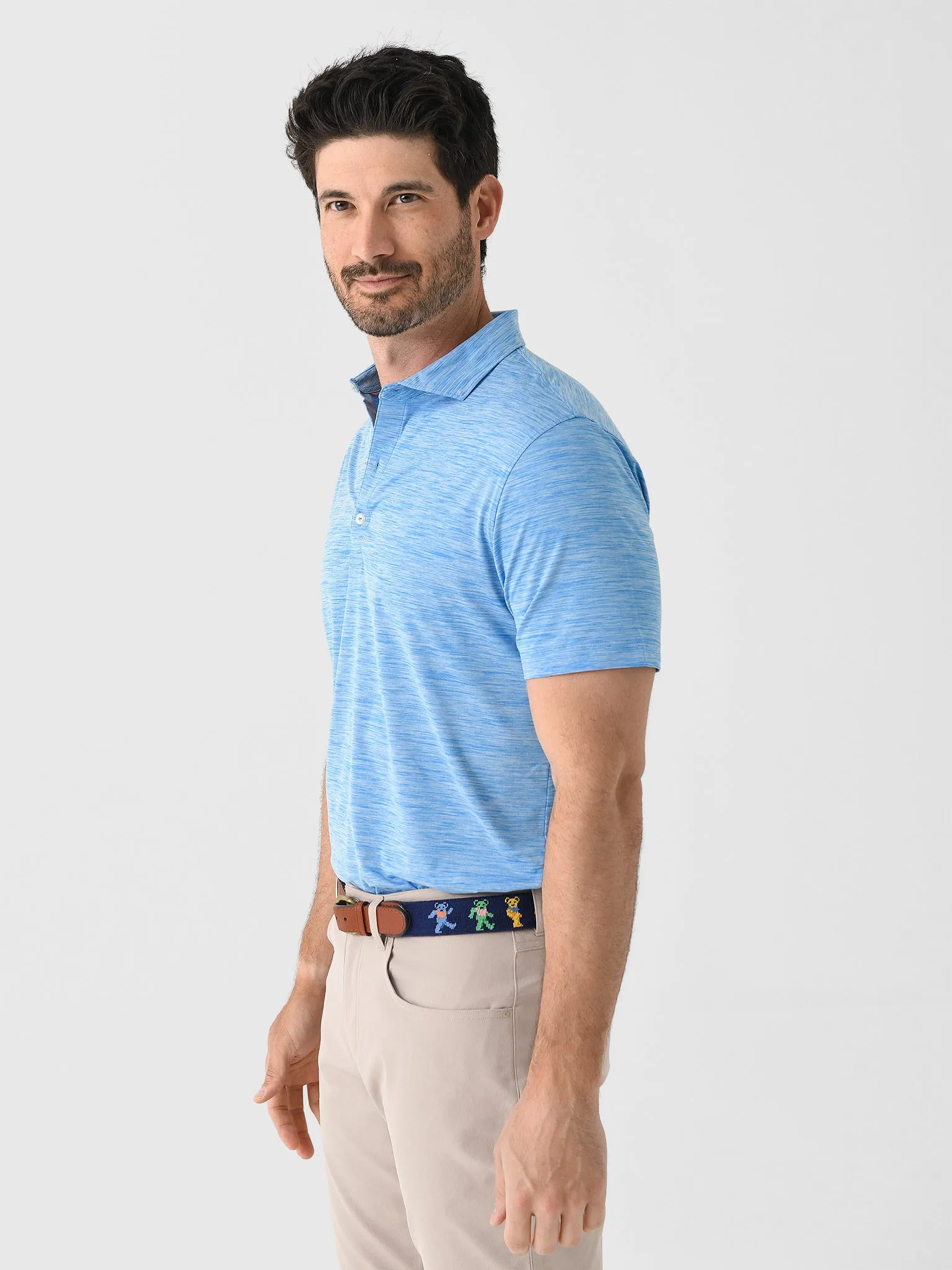 Johnnie-O Men's Huron Solid Featherweight Performance Polo sold by Saint Bernard product image thumbnail 3