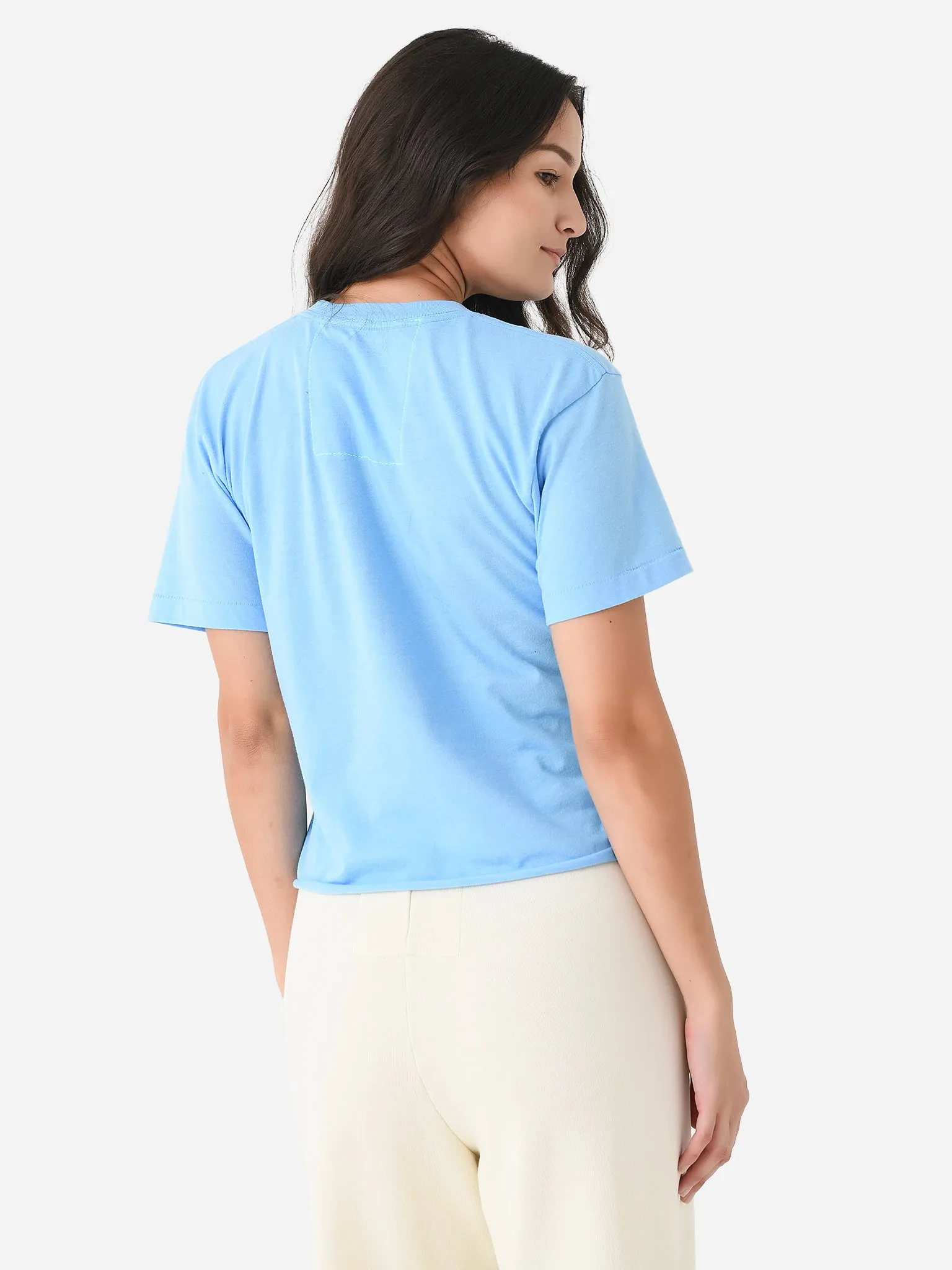 Aviator Nation Women's Rainbow Embroidery Boyfriend Tee sold by Saint Bernard product image thumbnail 4