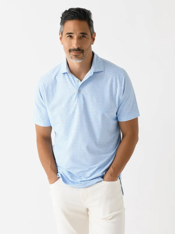 Peter Millar Crown Sport Men's Grill And Chill Performance Mesh Polo made by Peter Millar