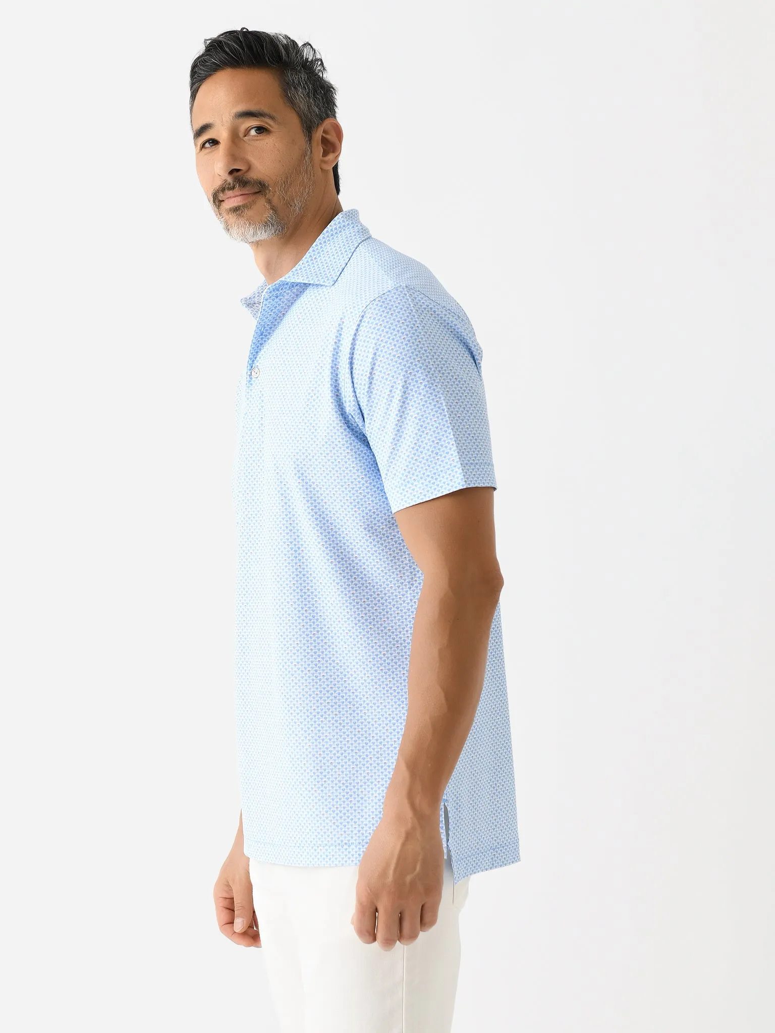 Peter Millar Crown Sport Men's Grill And Chill Performance Mesh Polo sold by Saint Bernard product image thumbnail 3