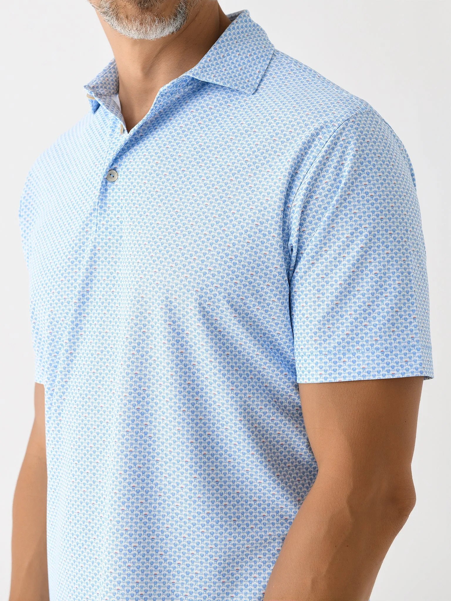 Peter Millar Crown Sport Men's Grill And Chill Performance Mesh Polo sold by Saint Bernard product image thumbnail 5