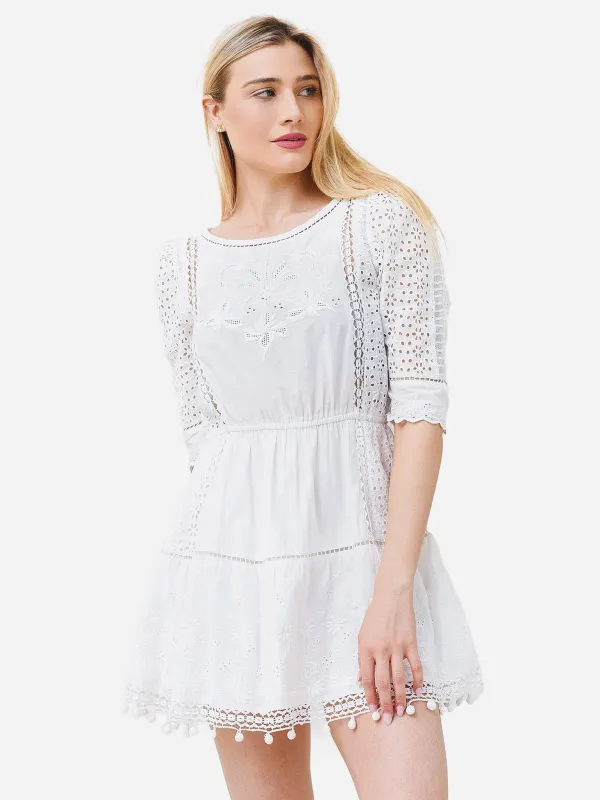 LoveShackFancy Women's Novalie Dress sold by Saint Bernard