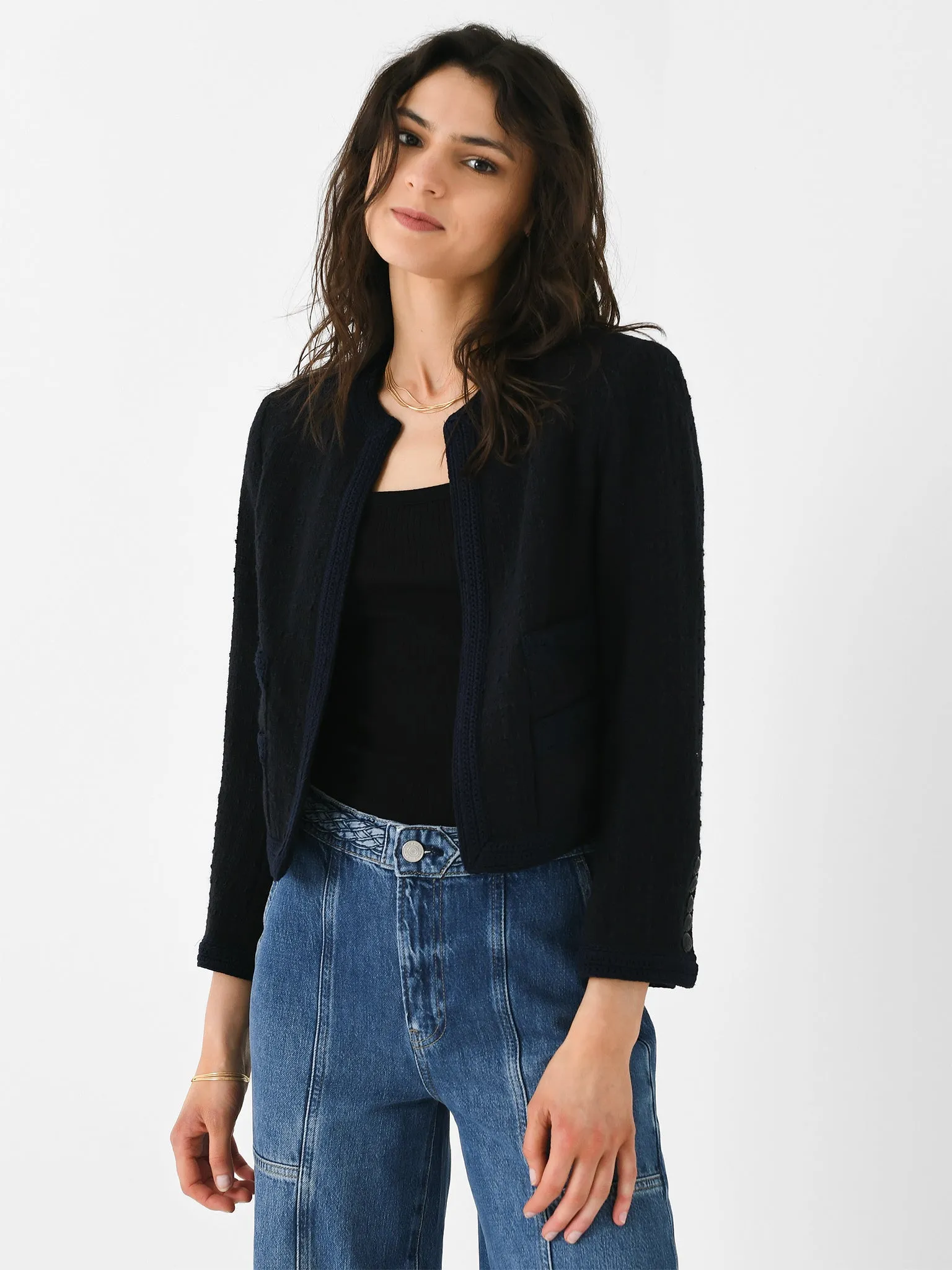 ALC Women's Ollie Cropped Tweed Jacket sold by Saint Bernard product image thumbnail 2