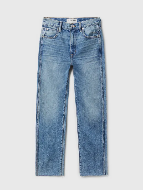 SLVRLAKE Women's Hero Straight Crop Jean made by SLVRLAKE