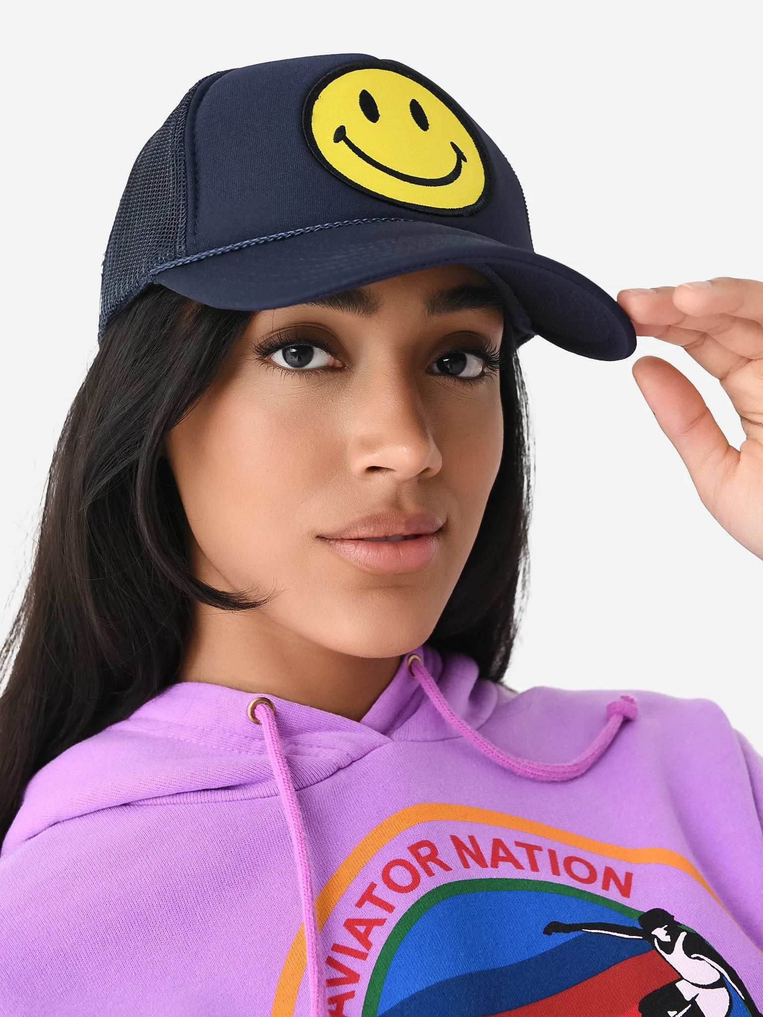 Aviator Nation Smiley Vintage Trucker Hat sold by Saint Bernard product image thumbnail 2