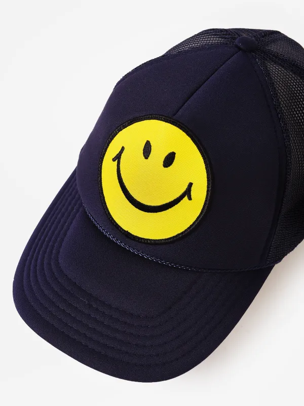 Aviator Nation Smiley Vintage Trucker Hat made by Aviator Nation