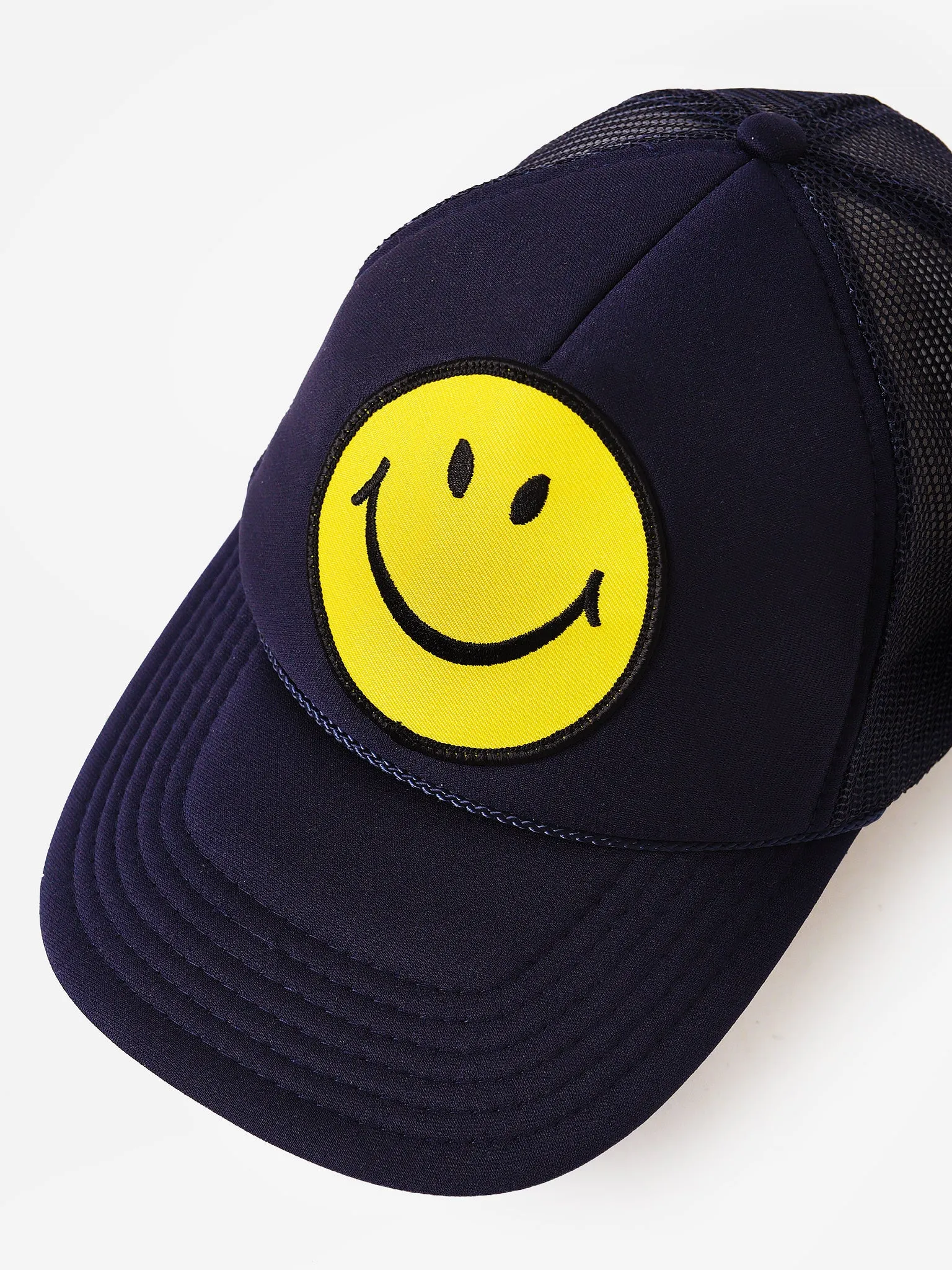 Aviator Nation Smiley Vintage Trucker Hat sold by Saint Bernard