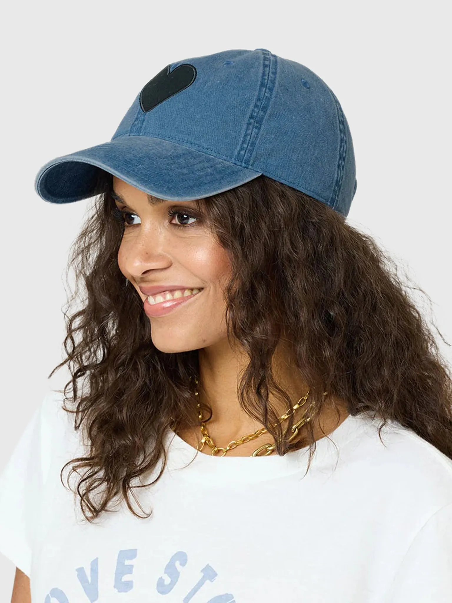 Kerri Rosenthal Women's Imperfect Heart Denim Hat sold by Saint Bernard product image thumbnail 2