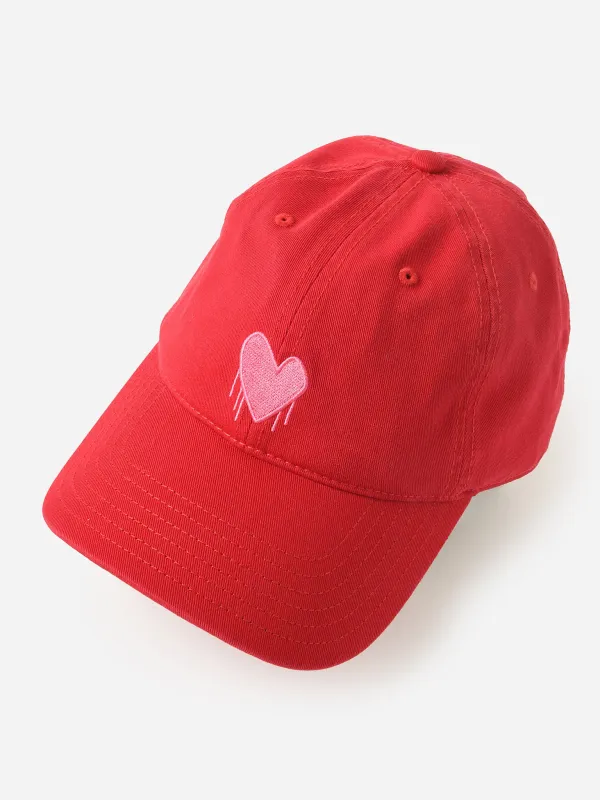Kerri Rosenthal Women's Drippy Heart Hat sold by Saint Bernard