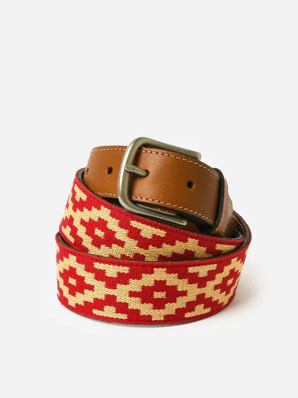 La Matera Men's Mendoza Woven Belt sold by Saint Bernard