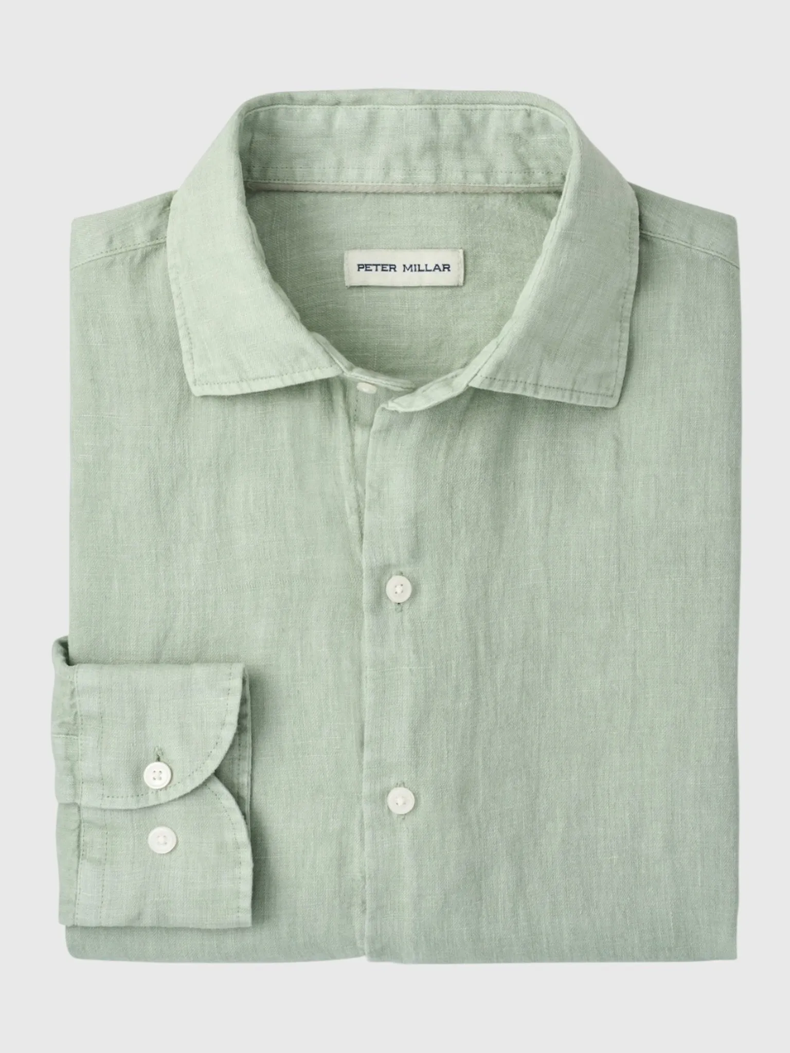 Peter Millar Crown Men's Shoreside Linen Sport Shirt sold by Saint Bernard