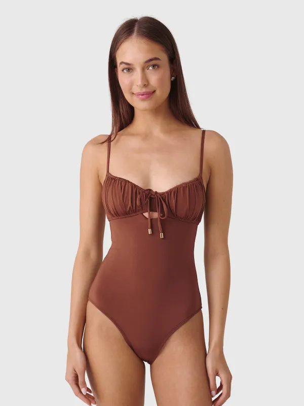 Peony Women's Solstice Ruched One-Piece Swimsuit made by Peony