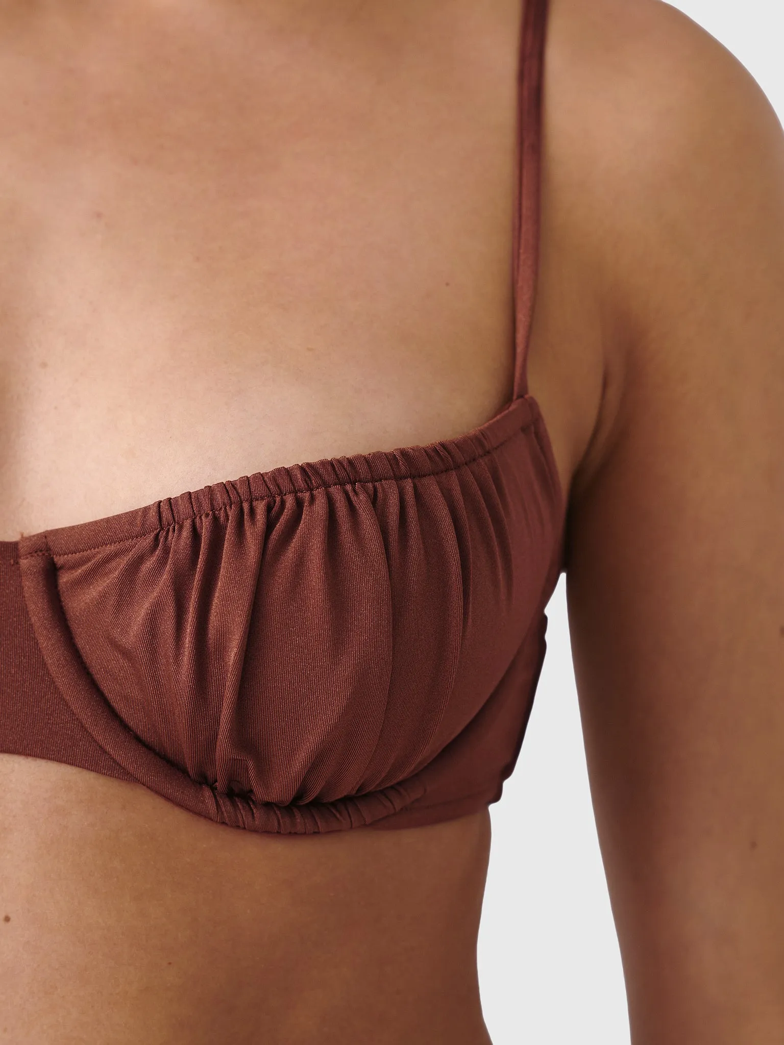 Peony Women's Everlasting Ruched Balconette Bikini Top sold by Saint Bernard product image thumbnail 5