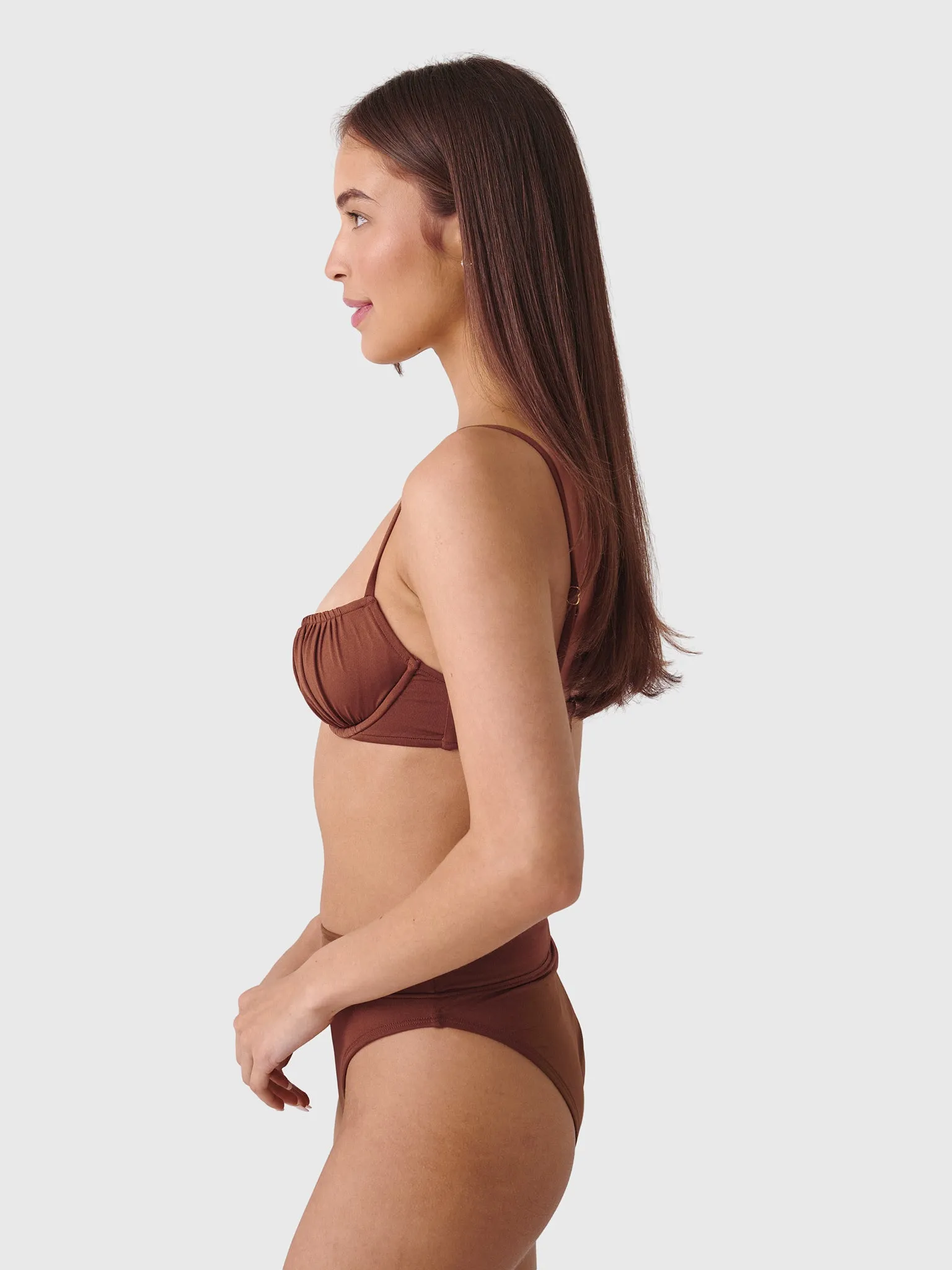 Peony Women's Everlasting Ruched Balconette Bikini Top sold by Saint Bernard product image thumbnail 3