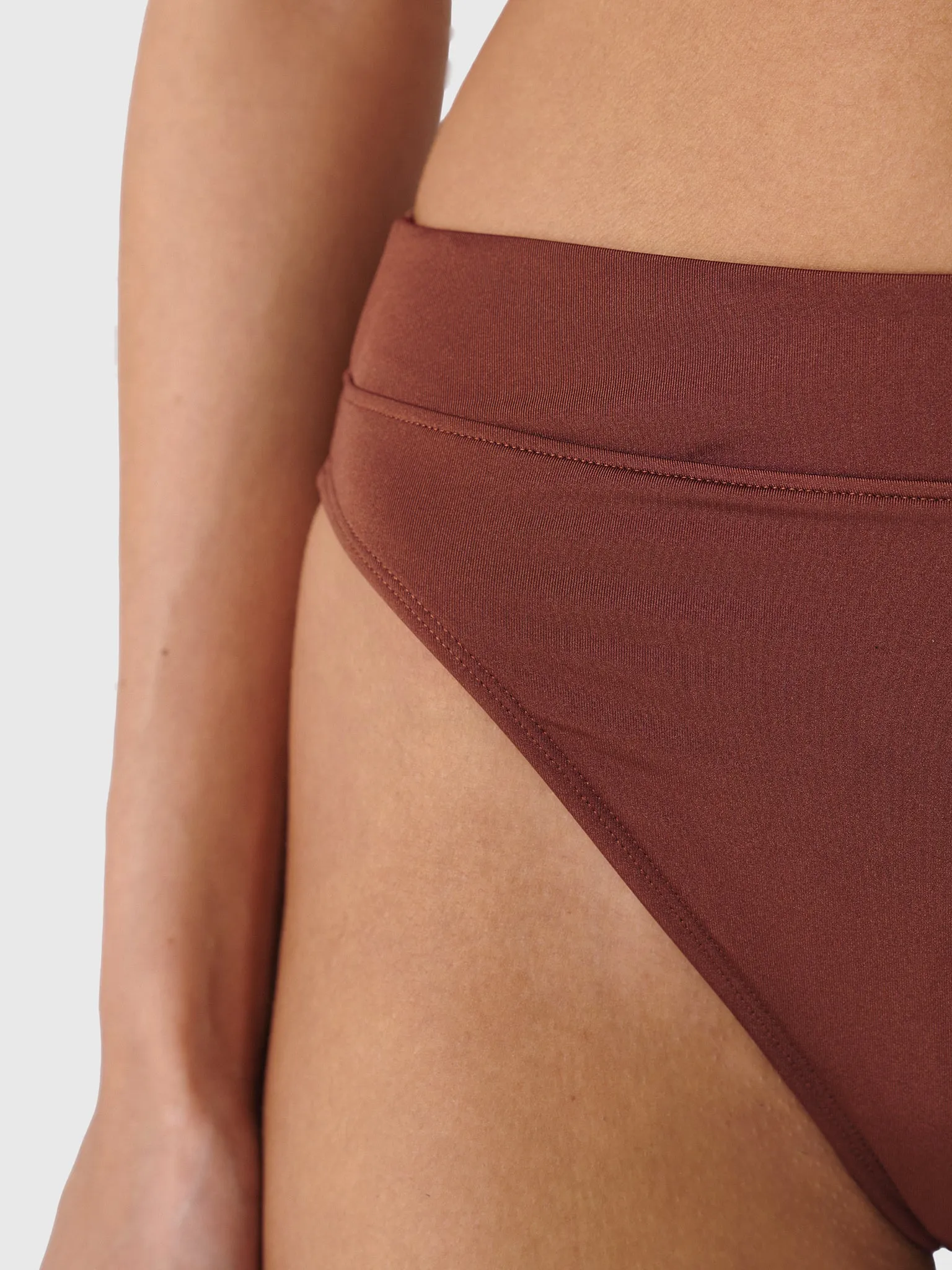 Peony Women's Mid High Cut Bikini Bottom sold by Saint Bernard product image thumbnail 5