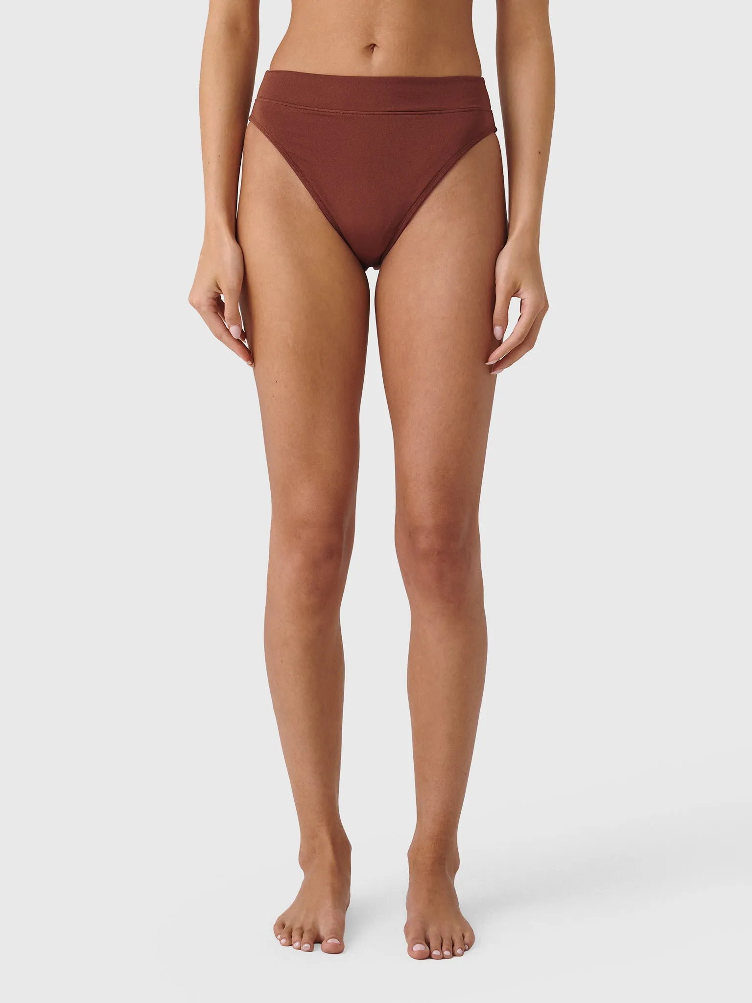 Peony Women's Mid High Cut Bikini Bottom sold by Saint Bernard