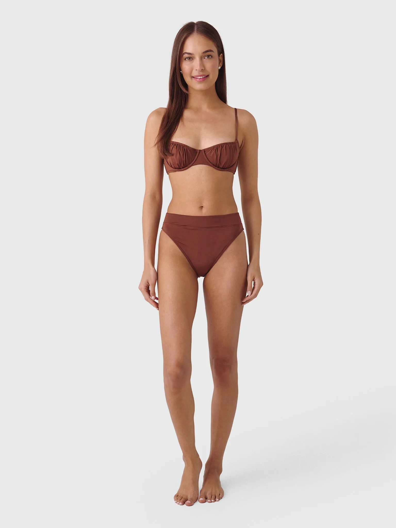 Peony Women's Mid High Cut Bikini Bottom sold by Saint Bernard product image thumbnail 2