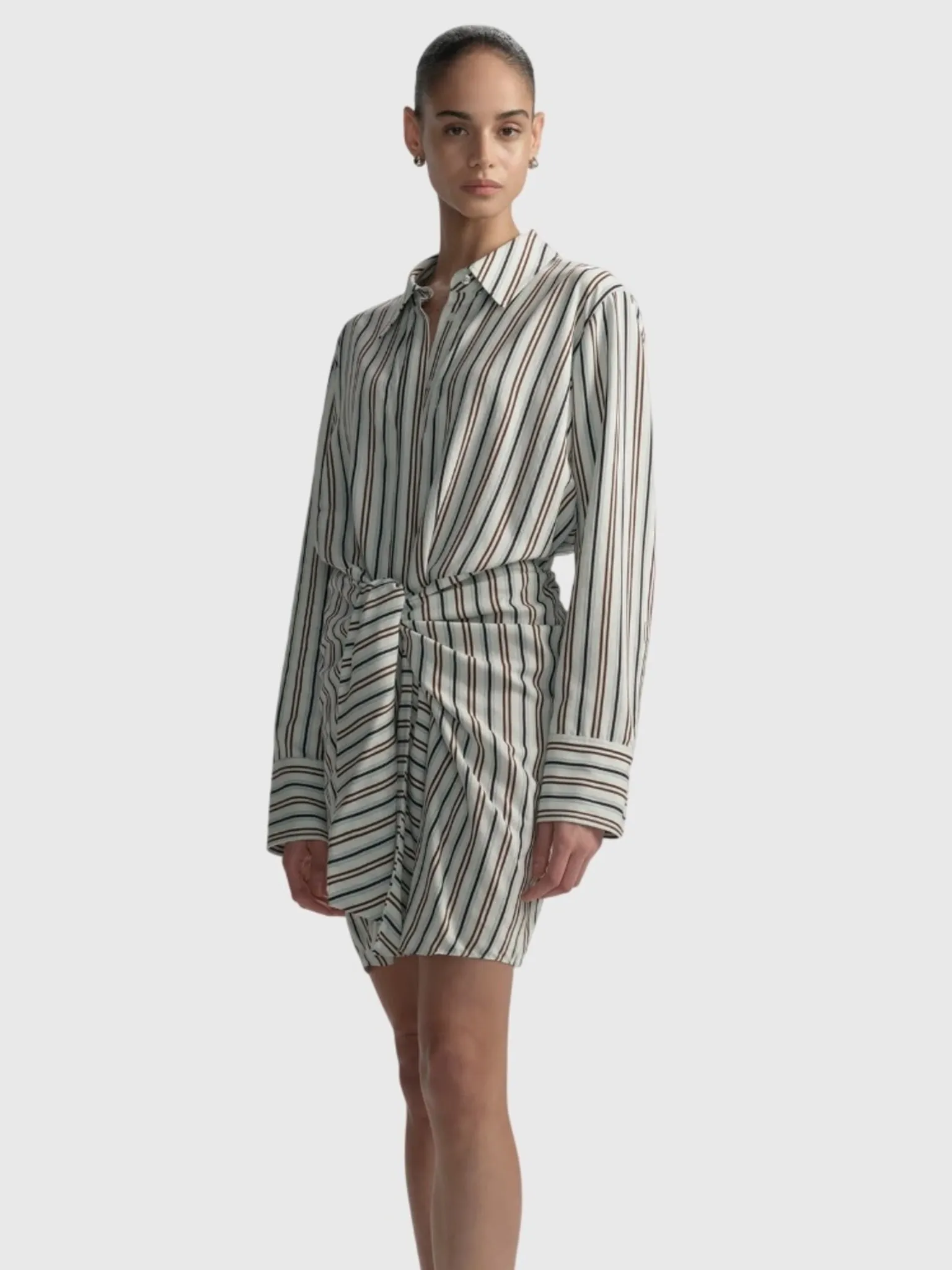 ALC Women's Mia Striped Mini Shirtdress sold by Saint Bernard product image thumbnail 2