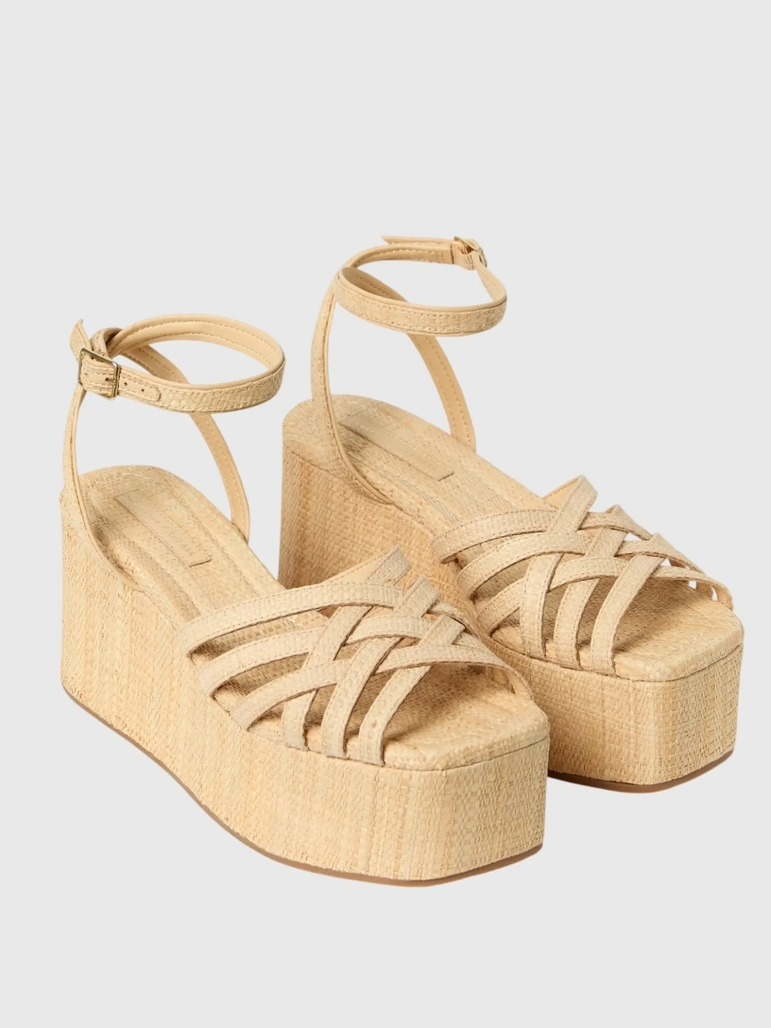 Loeffler Randall Women's Channing Raffia Platform Sandal sold by Saint Bernard