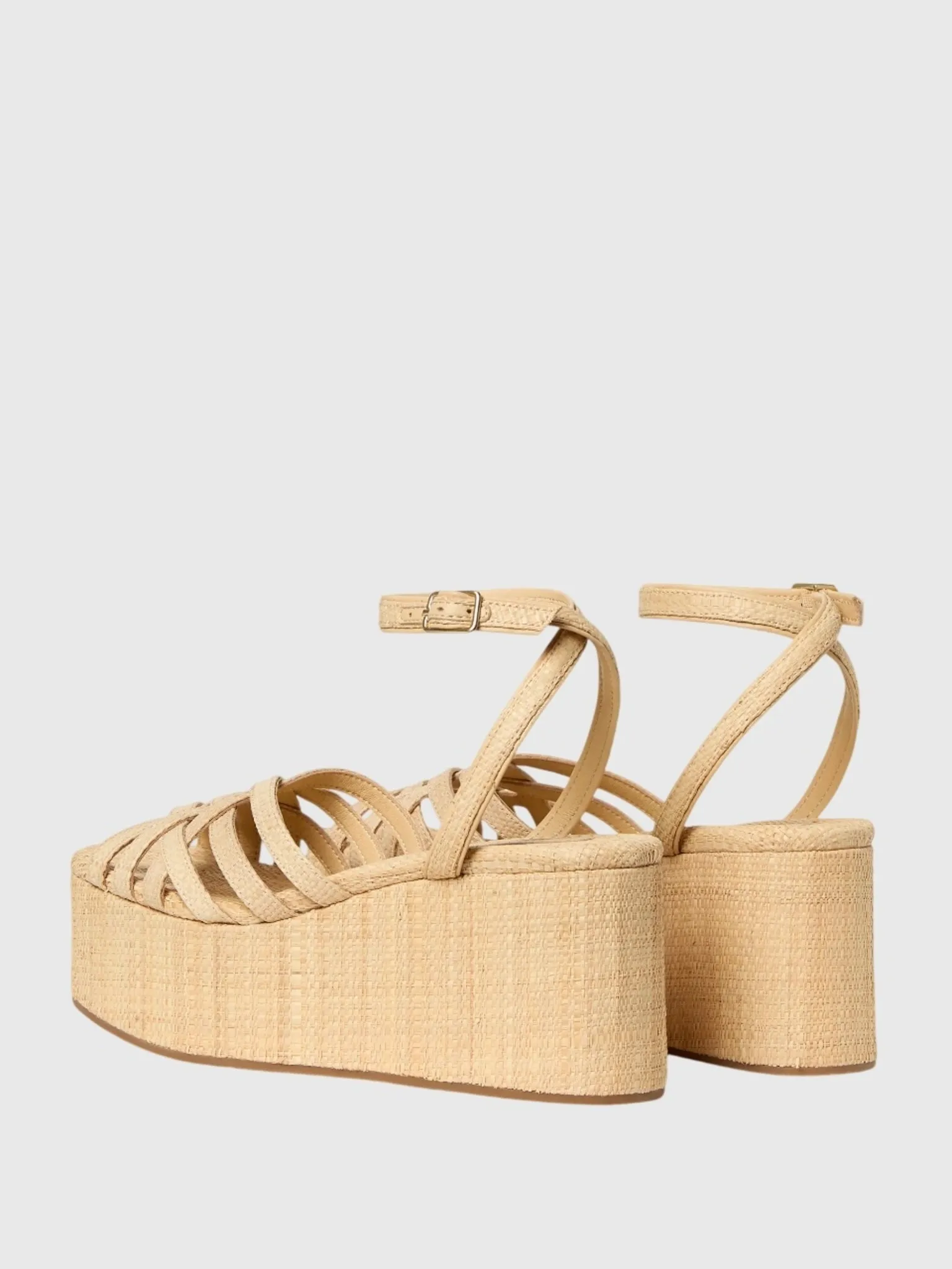 Loeffler Randall Women's Channing Raffia Platform Sandal sold by Saint Bernard product image thumbnail 3