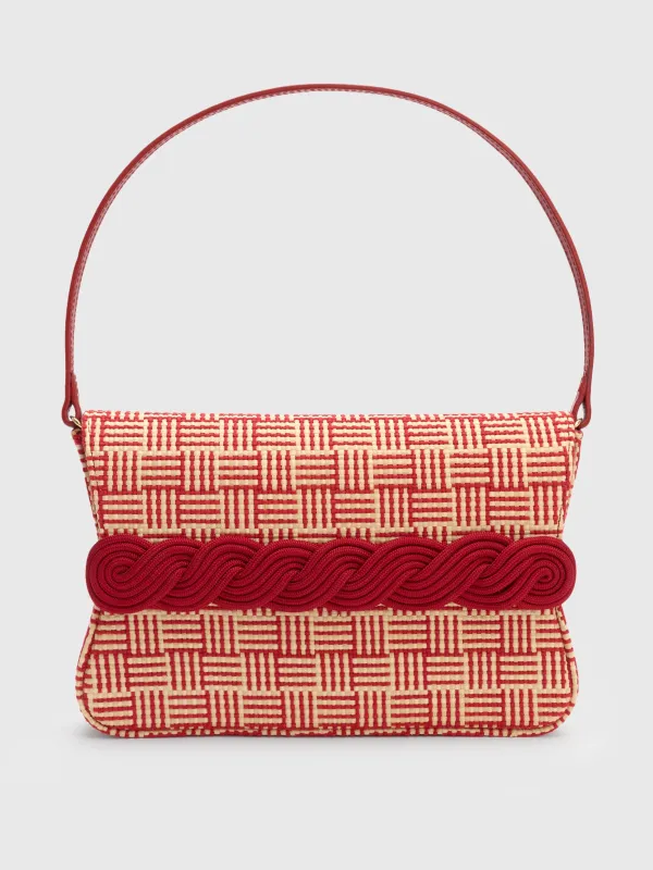 Destree Gerrit Straw Passementerie Clutch made by DESTREE