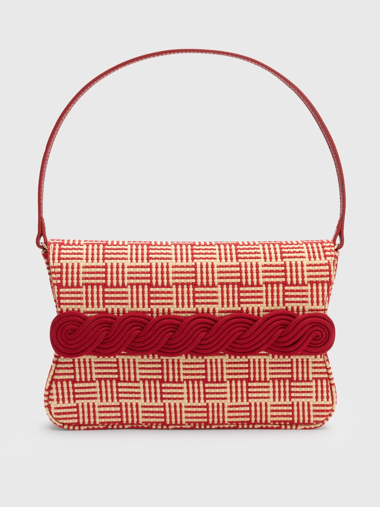Destree Gerrit Straw Passementerie Clutch sold by Saint Bernard