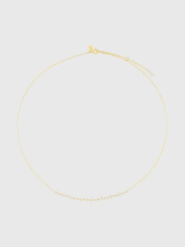 EF Collection Diamond Fleur Necklace made by EF Collection