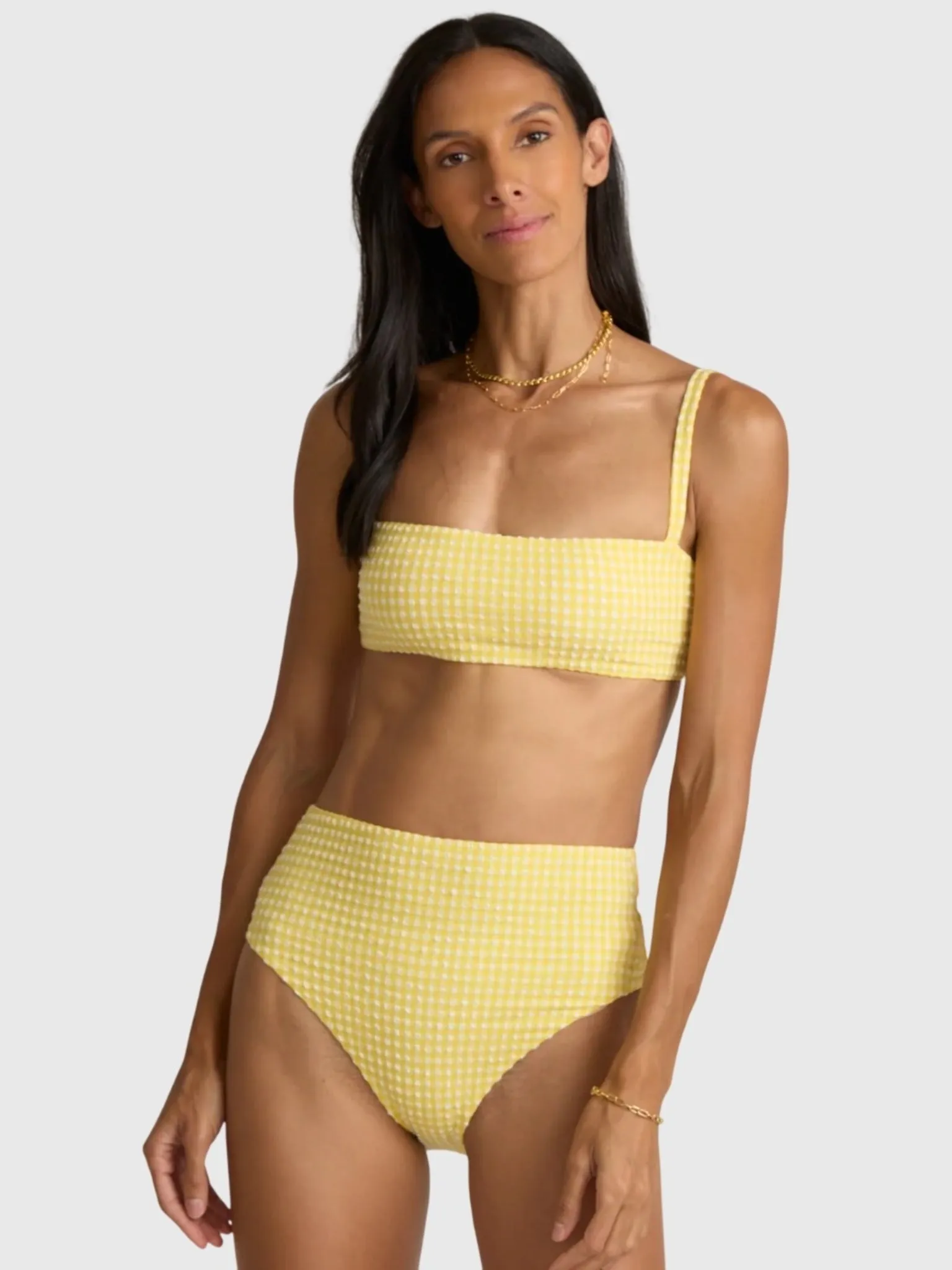 Minnow Women's Soleil Gingham Bandeau Bikini Top sold by Saint Bernard product image thumbnail 2
