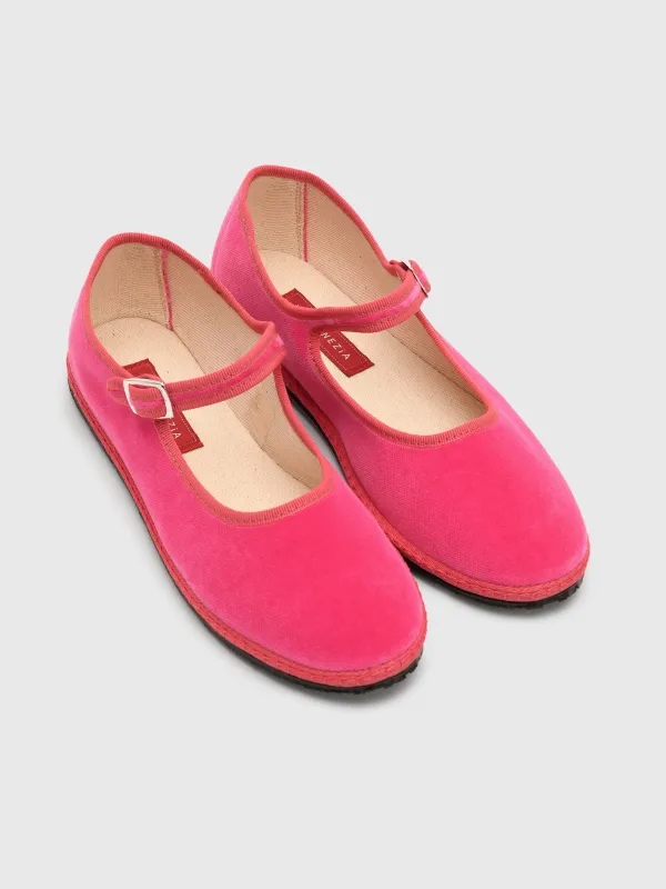 Vibi Venezia Women's Mary Jane Velvet Flat made by ViBi VENEZiA