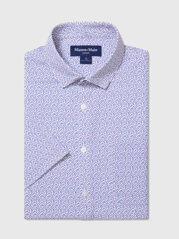 Mizzen+Main Men's Trim Leeward Short Sleeve Dress Shirt sold by Saint Bernard