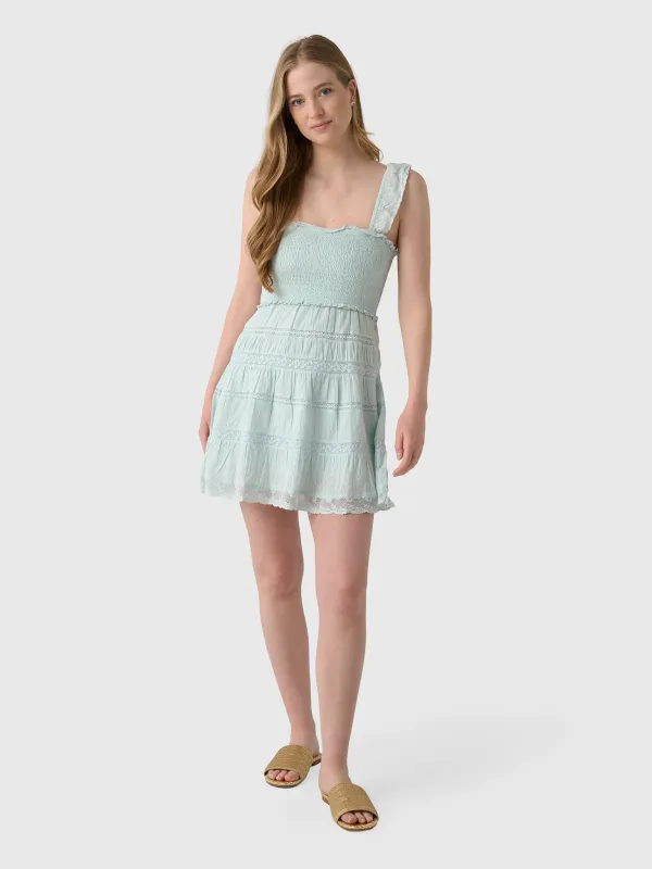 LoveShackFancy Women's Colbera Lace-Trimmed Cotton Mini Dress sold by Saint Bernard