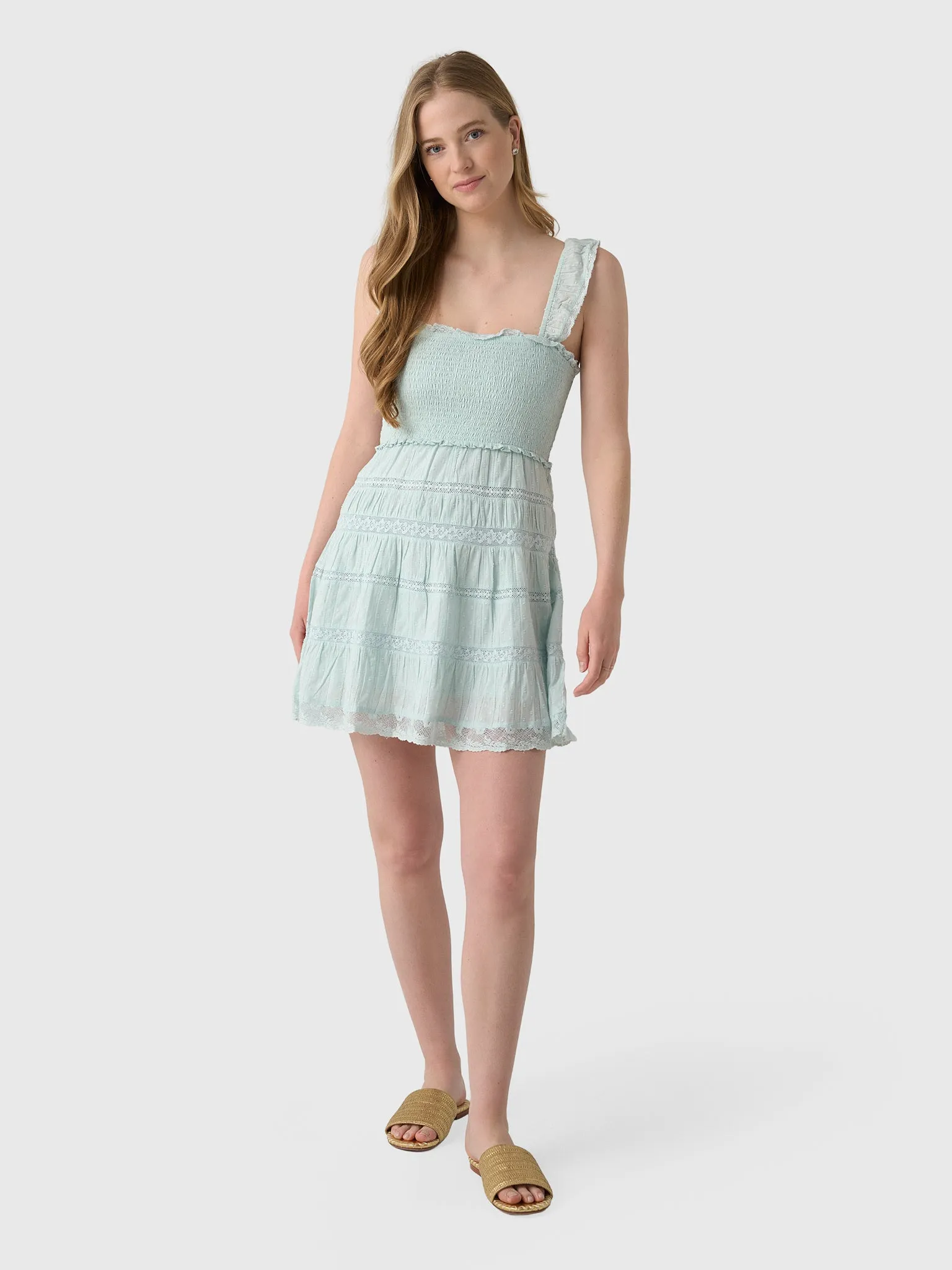 LoveShackFancy Women's Colbera Lace-Trimmed Cotton Mini Dress sold by Saint Bernard