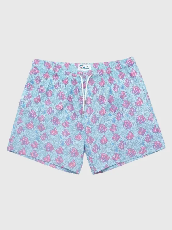 Bermies Men's Coral Fish Swim Trunk made by Saint Bernard