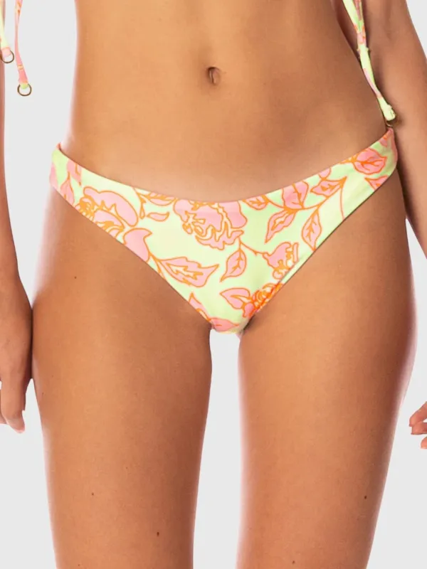 Maaji Women's Blooming Glow Iconic Low Rise Thin Side Bikini Bottom made by Maaji