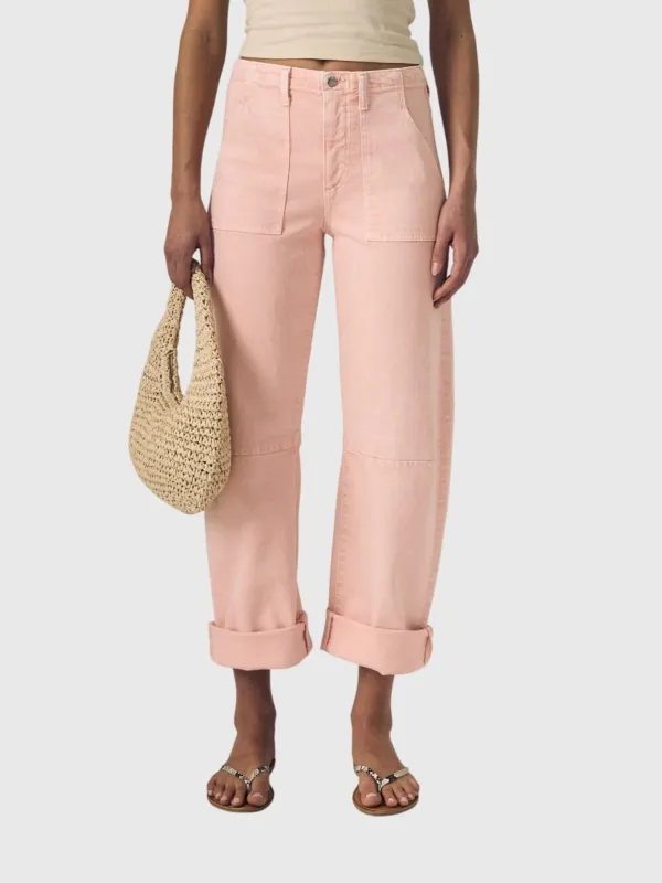 Le Jean Women's Utility Soft Barrel Jean made by Le Jean