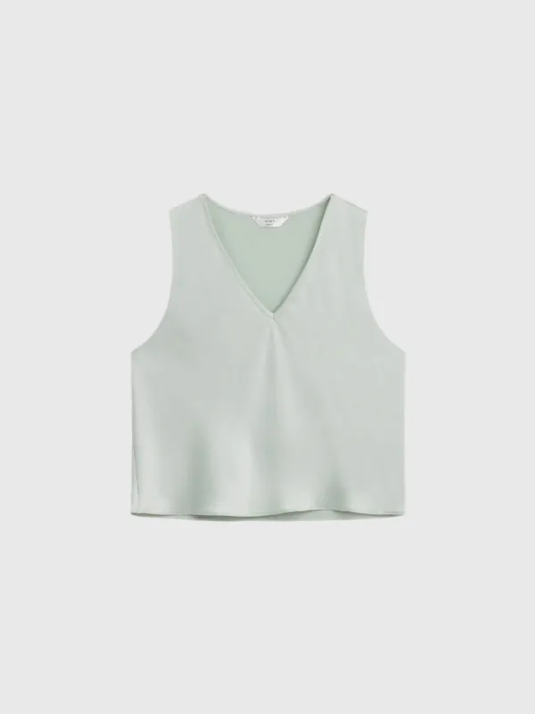 Leset Women's Barb V-Neck Shell made by Leset
