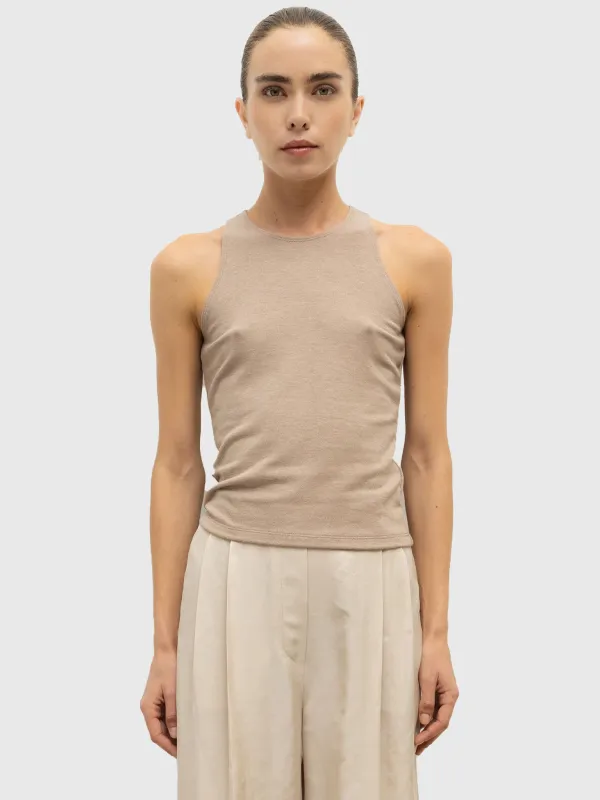 Leset Women's Lauren High Neck Tank sold by Saint Bernard