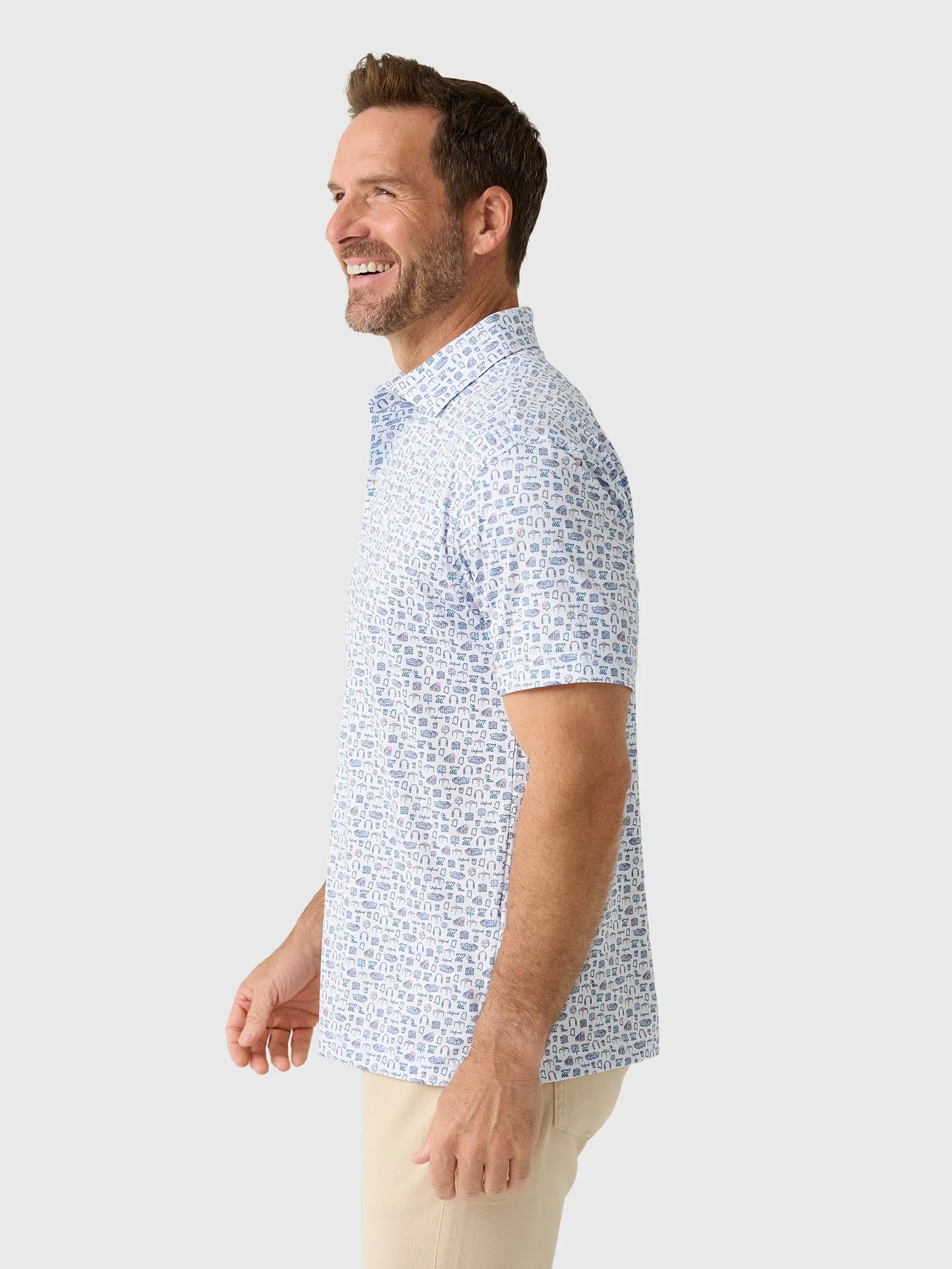 Rhoback Men's The Ole Miss College Town Polo sold by Saint Bernard product image thumbnail 3