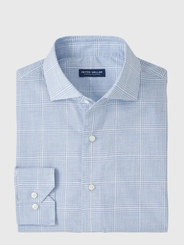 Peter Millar Crown Crafted Men's Urbino Italian Poplin Sport Shirt sold by Saint Bernard