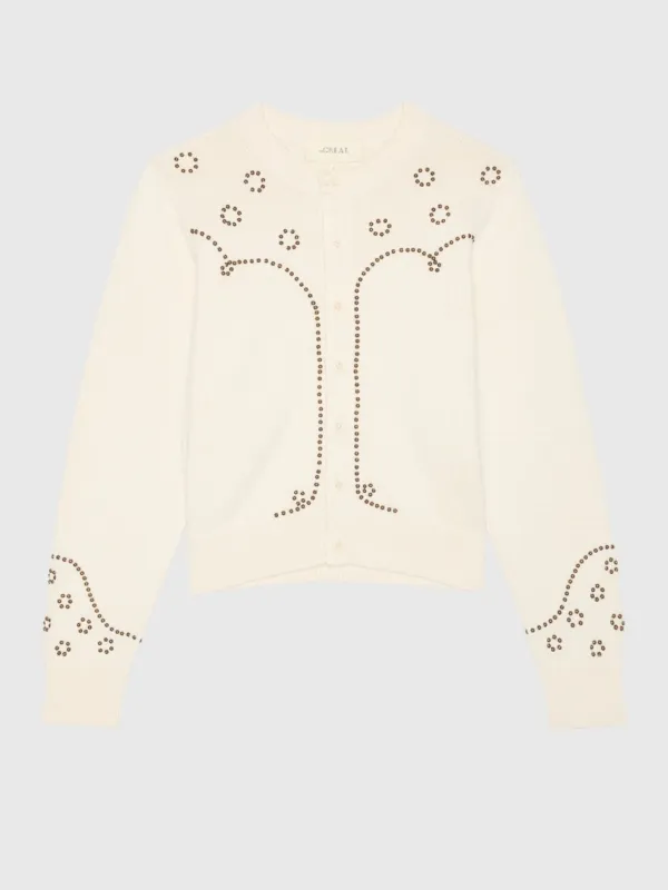 The Great Women's The Studded Cardigan made by THE GREAT.